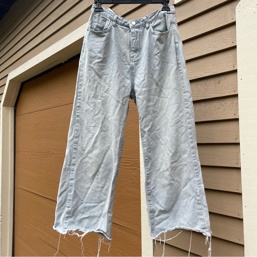 Light Wash Wide Leg Jeans